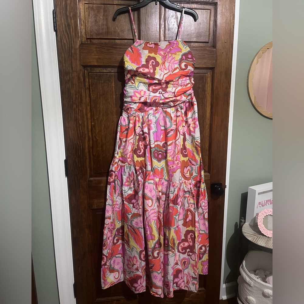 Floral Pink Maxi Dress